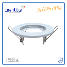 [ADE-102] INN- EMPOTRABLE FIJO ARO METALICO BLANCO MR16