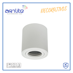 [ADE-701] INN- LUMINARIA TECHO CILINDRO ALU BLANCO GU10