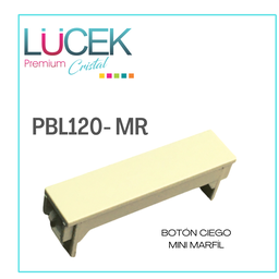 [PBL120-MR] LCK- BOTON CIEGO MINI MARFIL