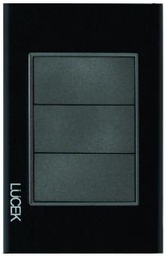 [BP1200-CNN] LCK- PLACA CIEGA CRISTAL NEGRO