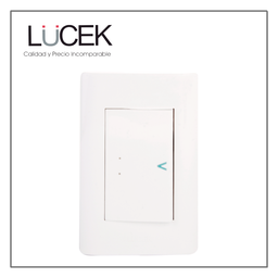 [BA01/3B] LCK- PLACA CON 1 INTERRUPTOR DE ESCALERA DE 3 MÓDULOS