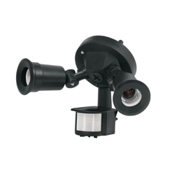 [47275] TRU- LUMINARIO PARA INTERPERIE 300W, SENSOR DE MOVIMIENTO, NEGRO