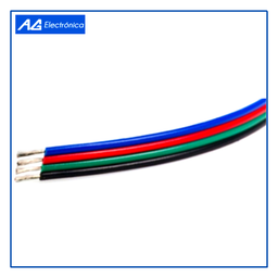 [CABLE-22-RGB-4H] AGE- 1 METRO DE CABLE 4 HILOS PARA CONEXIONES RGB CAL 22