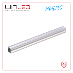 [WPE-101] WIN- PERFIL DE ALUMINIO CON CUBIERTA PARA TIRA LED (TRAMO de 2m)