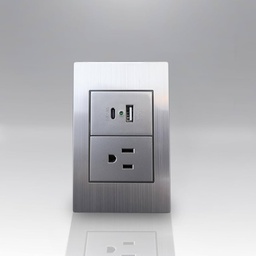 [APL-107] INN- PLACA 1 CONTACTO Y 2 USB 5VDC 2.1A