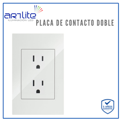 [APL-204] INN- PLACA CONTACTO DOBLE BCO