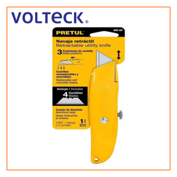 [22400] TRU- NAVAJA MULTIUSOS, CUCHILLA RETRÁCTIL, 6´ CON 3 CUCHILLAS