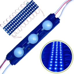 [ML3-AZx20] 20pz MÓDULOS DE 3 LED SMD EXTERIOR 12v AZUL