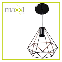 [MX-CL8027] MAX- DIAMANTE NEGRO LUMINARIO COLGANTE 1XE26