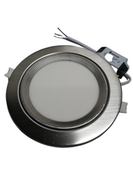 [LR-LEDS/12W] GEO - PANEL LED REDONDO 15CM NICKEL