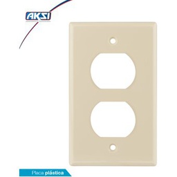 [116813] AKS - PLACA DE BAQUELITA, CONTACTO REDONDO DUPLEX