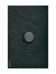 [BF04-N] LCK - PLACA PLANA CON DIMMER FLAT NEGRO