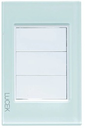 [BP1200-CCB] LCK- PLACA CIEGA CRISTAL CRISTAL BLANCO