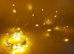 [ArrozBat] GEN - Tira LED Arroz Blanco Cálido con Batería 2m