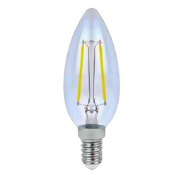 [115535] AKS- FOCO LED FILAMENTO VELA 4W LUZ CÁLIDA E12