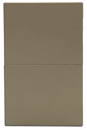 [APL-502] INN - PLACA LUXURY APAGADOR DE 2 INTERRUPTORES 3 VÍAS COLOR ORO