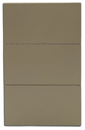 [APL-503] INN - PLACA LUXURY APAGADOR DE 3 INTERRUPTORES 3 VÍAS COLOR ORO