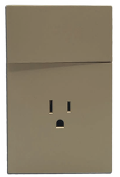 [APL-505] INN - PLACA LUXURY DE CONTACTO Y APAGADOR 1 INTERRUPTOR 3 VÍAS COLOR ORO