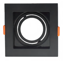 [WDE-102] WIN -  DECORATIVO EMPOTRABLE CUADRADO negro SPOT BASE GU10