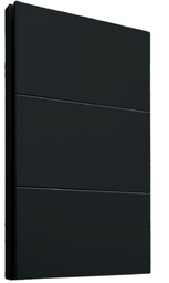 [APL-603] INN - PLACA LUXURY APAGADOR DE 3 INTERRUPTORES 3 VÍAS COLOR NEGRO
