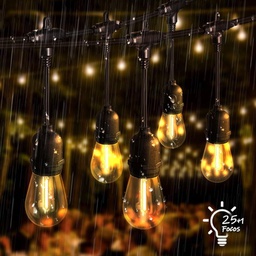 [DC-01V-0024-02A] ILV- GUIRNALDA SERIE CON 24 FOCOS 1W DE PLASTICO 15 METROS