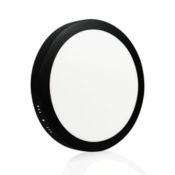 [LR-LEDN/12W-SP] GEO- LED REDONDO 12W SOBREPONER  NEGRO