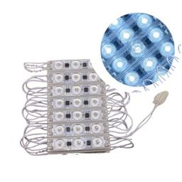 [ML3-110-BF-Cx100] 100pz Módulos Led C/ Lupa 110v Luz Blanco Frio Transparente