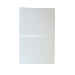 [APL-702] INN - PLACA LUXURY APAGADOR DE 2 INTERRUPTOR 3 VIAS COLOR BLANCO
