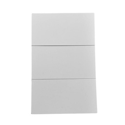 [APL-703] INN - PLACA LUXURY APAGADOR DE 3 INTERRUPTOR 3 VIAS COLOR BLANCO