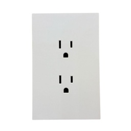 [APL-704] INN - PLACA LUXURY CONTACTO DOBLE COLOR BLANCO