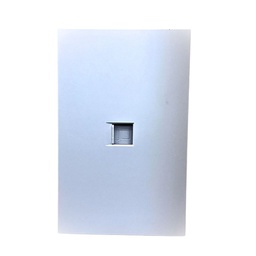 [APL-709] INN - PLACA LUXURY CONTACTO RED LAN TIPO RJ45  COLOR BLANCO