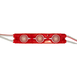 [ML3-RJx10] 10pz MODULO 3 LEDS 2835 12v C/ LUPA ROJO