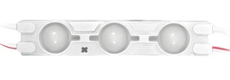 [ML3-BFx10] 10pz MÓDULO DE 3 LEDS C/ LUPA 2835 12v BCO FRIO