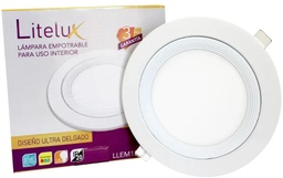 [LLEM12/2700] LIT- LAMPARA EMPOTRABLE 12W LUZ CALIDA