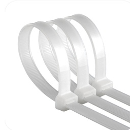 [103005] AKS - Cincho de plastico de 200 x 3.6 mm- color natural (50 pzs bolsa)