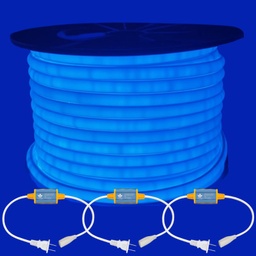 [DD-14V-0008-05A-50M] ILV- MANGUERA NEON 2835 50M AZUL CON 3 CONECTORES