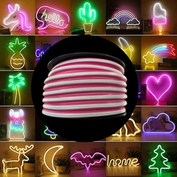 [TINEO-2G-PK-1M] GX- TIRA NEON 2da GEN 12V 120L/M 1M 6MM ROSA