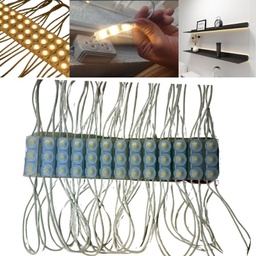 [MM3-110v-BCx10] 10pz MODULO LED MINI 110v 3 LEDS LUZ BLANCO CALIDO