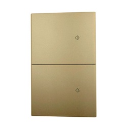 [APL-516] INN - PLACA LUXURY SMART WiFi BT APAGADOR DE 2 INTERRUPTORES DORADA