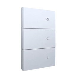 [APL-717] INN- PLACA LUXURY SMART WiFi BT APAGADOR DE 3 INTERRUPTORES BLANCA