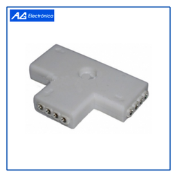 [3T-10MM/T] AGE- CONECTOR DE UNIÓN TIPO T 10MM PARA TIRA LED RGB
